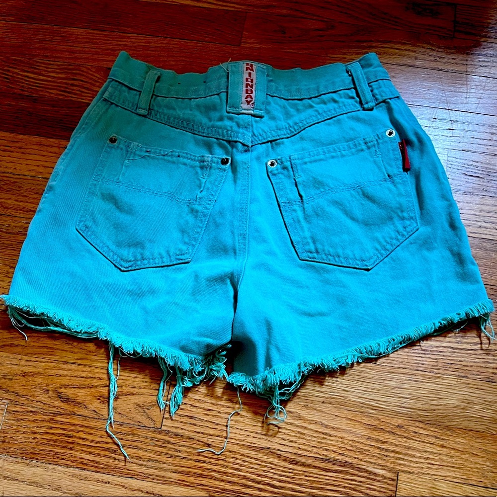 Green Unionbay high waist denim shorts